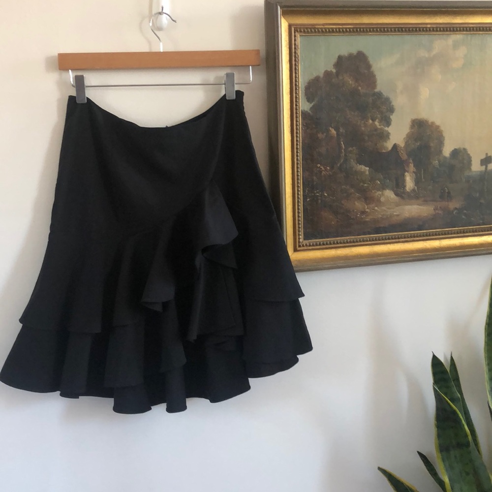 NWT Ralph Lauren Silk Ruffled Skirt